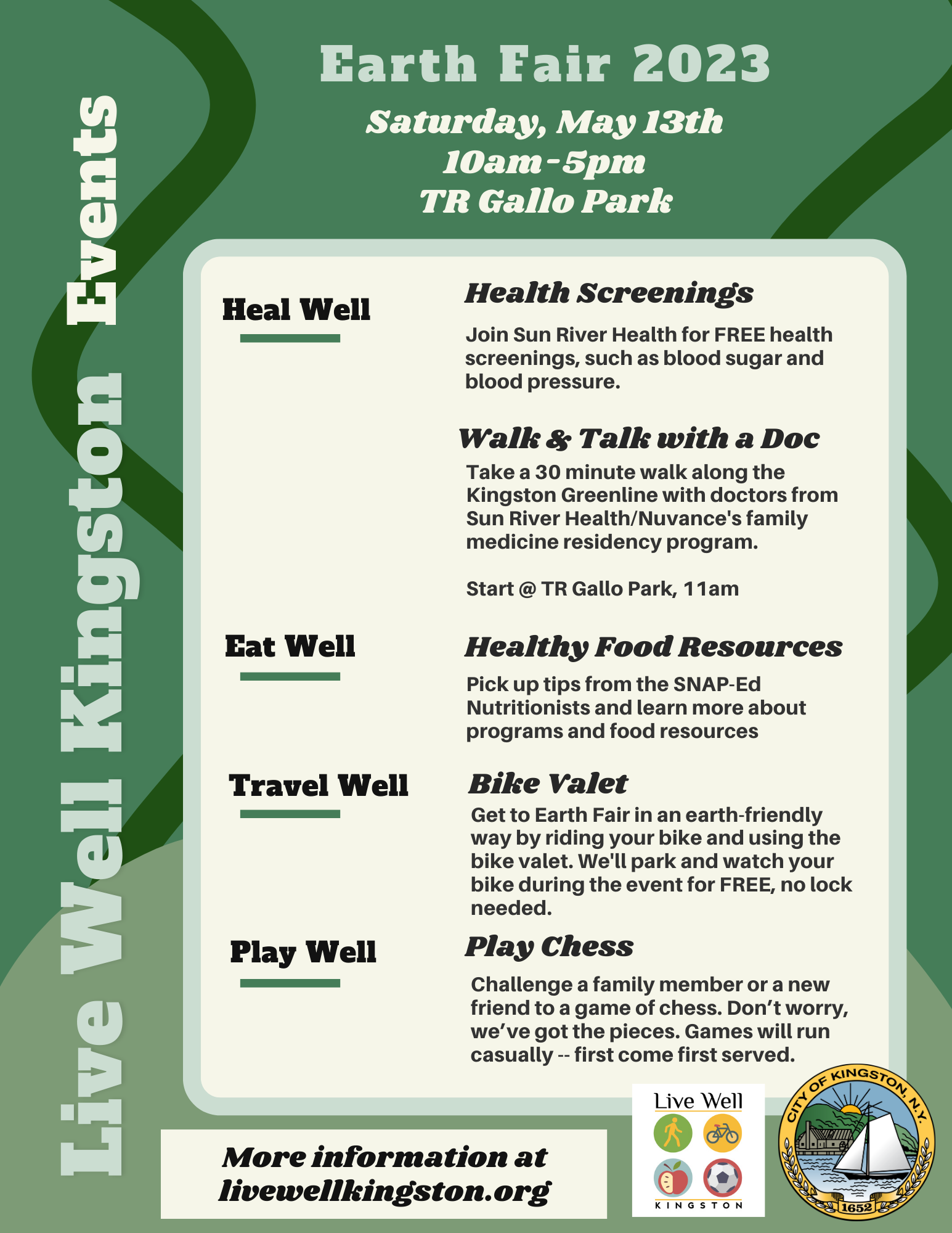 City of Kingston's Earth Fair 2023 Live Well Kingston