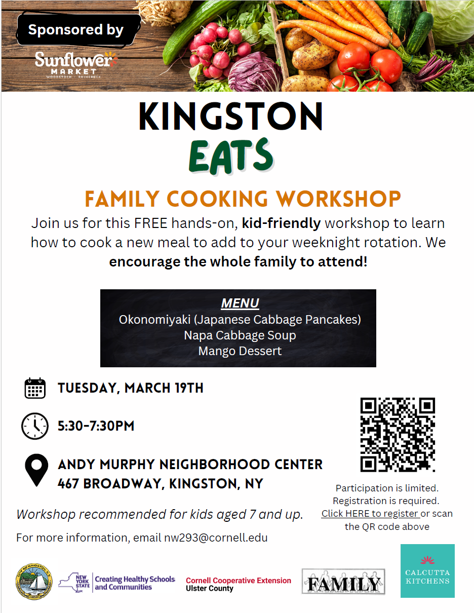 Kingston Eats: Family Cooking Workshop