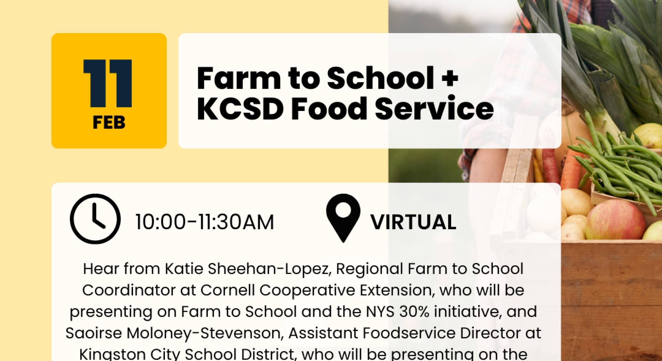 Eat Well- KCSD Food Service + Farm to School – Live Well Kingston